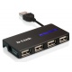 Карманный USB 2.0 концентратор D-Link DUB-104 в Воркуте, USB хаб DLink DUB104 (Воркута)
