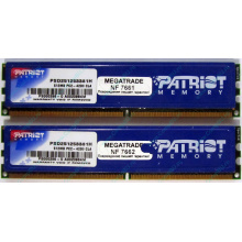 Память 1Gb (2x512Mb) DDR2 Patriot PSD251253381H pc4200 533MHz (Воркута)